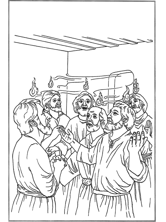 Bibel Malvorlagen Pfingsten