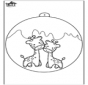 Christbaumkugel mit Giraffe