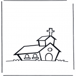 Bibel Ausmalbilder - Die Kirche