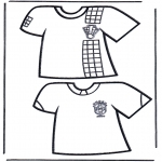 Allerhand Ausmalbilder - Fussball T-shirt