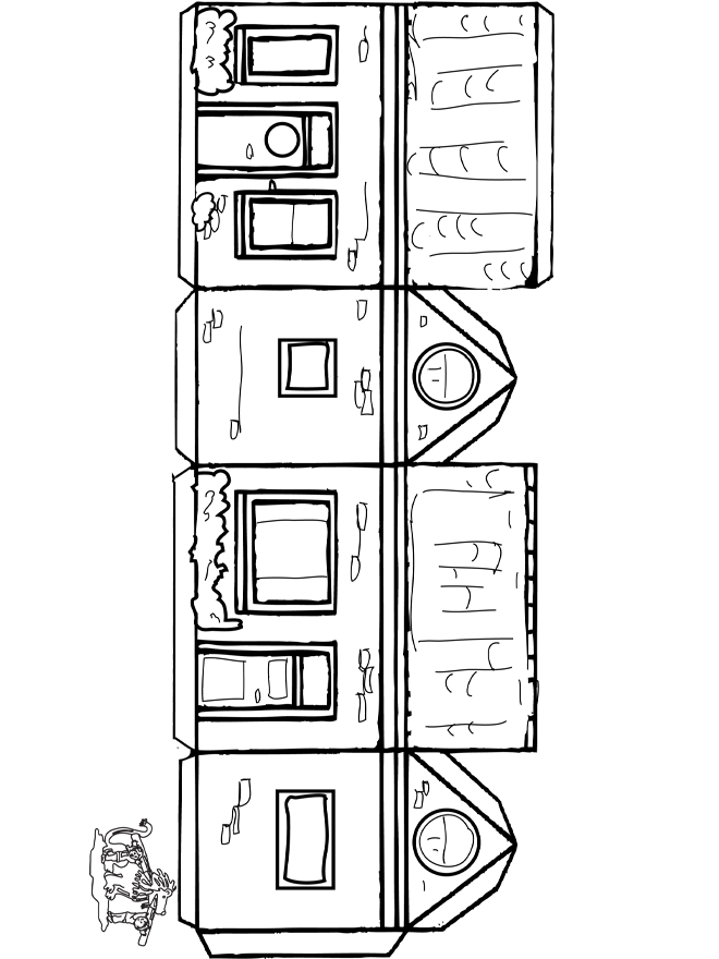 Paper Craft New 847 Papercraft Models House