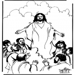 Bibel Ausmalbilder - Himmelfahrt
