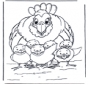 Huhn mit Kükens