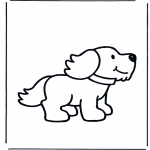 Ausmalbilder Tiere - Hund