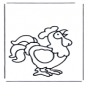 Krähender Hahn