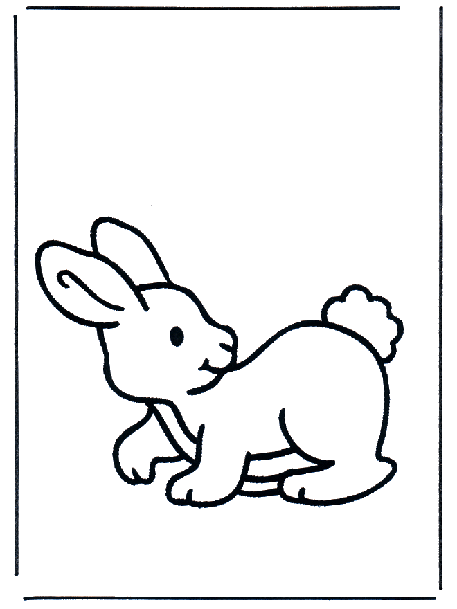 malvorlagen kaninchen  ausmalbilder tiere
