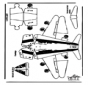 Modellbogen Flugzeug