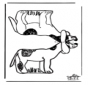Modellbogen Hund