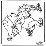 Ausmalbilder Comicfigure - Pu der Bär