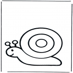 Ausmalbilder Tiere - Schnecke