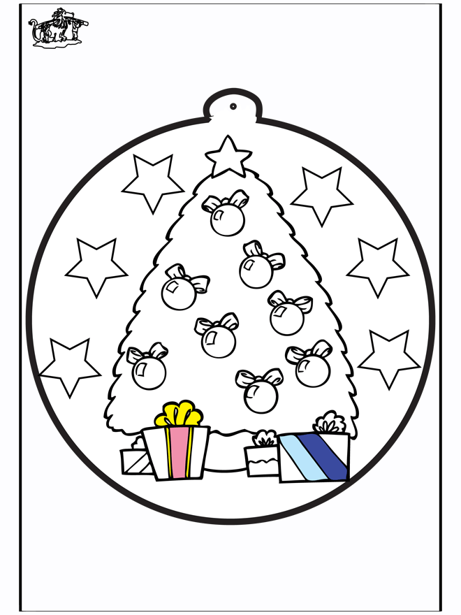 Stechkarte Weihnachtsbaum