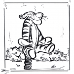 Ausmalbilder Comicfigure - Tieger