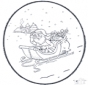 Weihnachtsmann Stechkarte