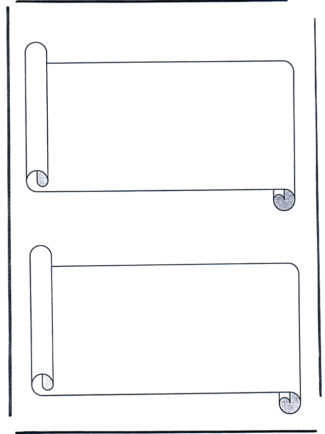 2 Buchrollen - Malvorlagen Römer