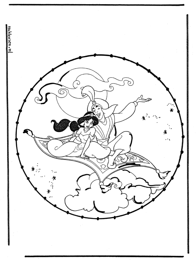 Aladdin basteln - Comicfiguren Basteln