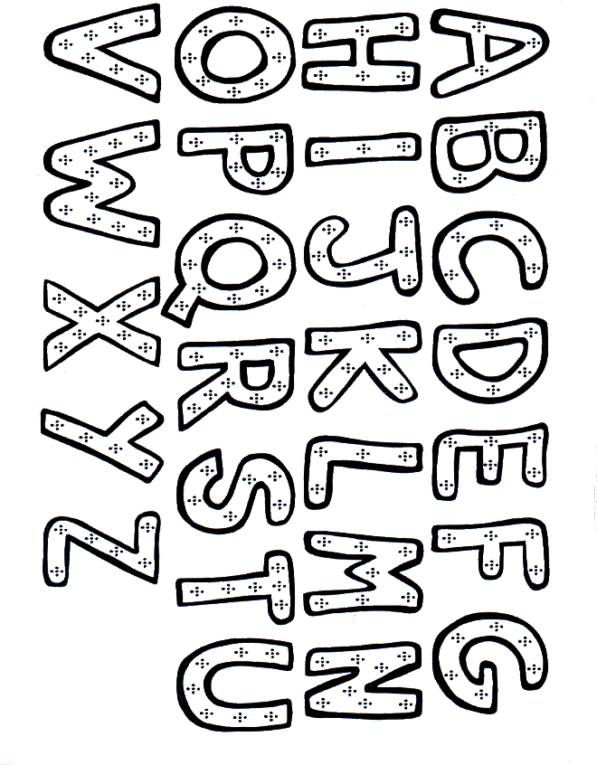 Alphabet complet - Malvorlagen Alphabet