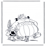 Ausmalbilder Comicfigure - Asterix und Obelix