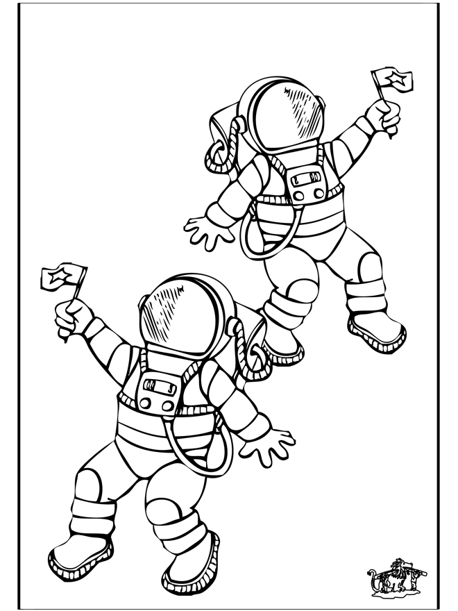 Astronaut - Malvorlagen Raumfahrt