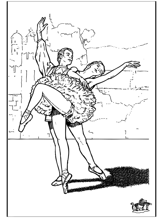 Ballett 9 - Malvorlagen Ballett
