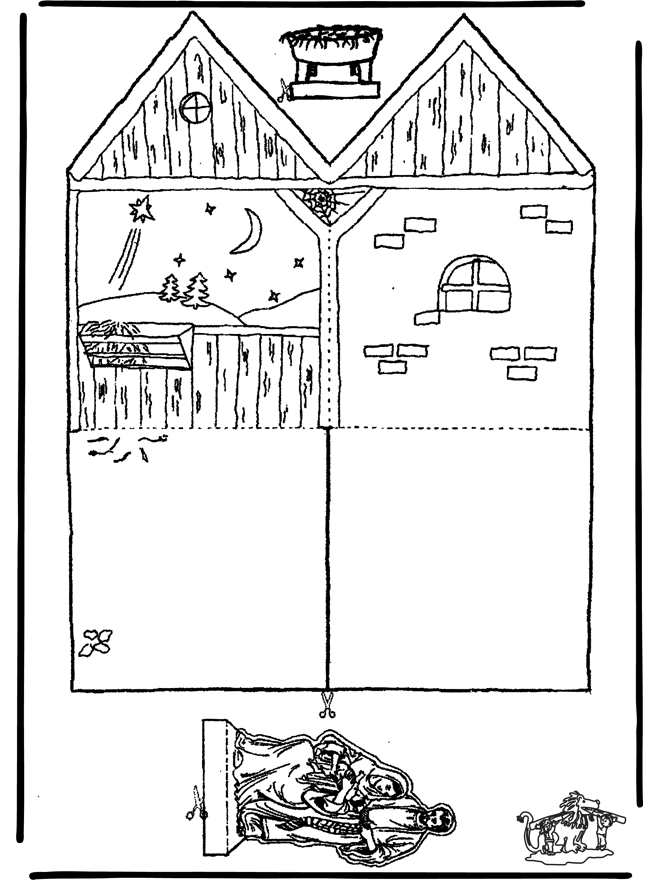 Bastelanleitung weihnachtshaus - Basteln Bibel