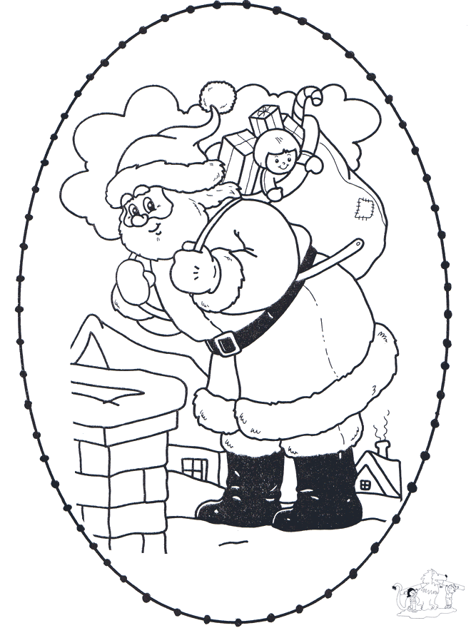 Basteln Weihnachtsmann - Comicfiguren Basteln