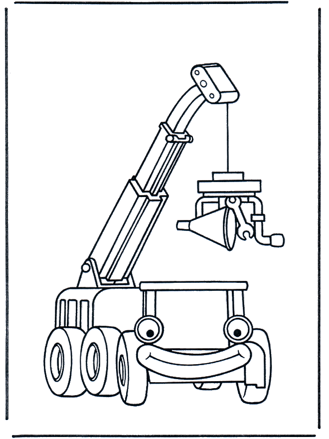 Bob's Hebekran - Malvorlagen  Bob der Baumeister