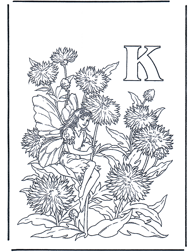 Buchstabe K - Malvorlagen Alphabet