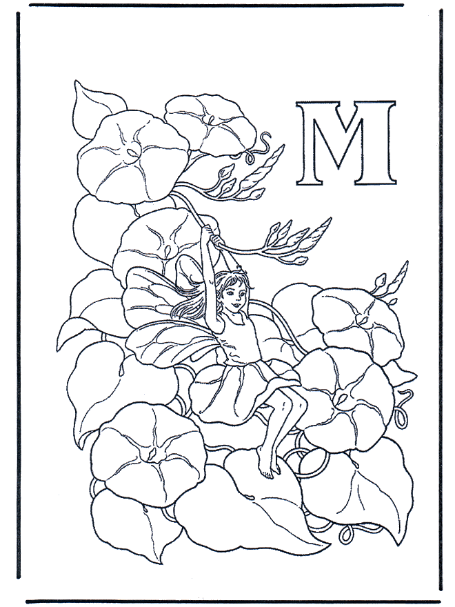 Buchstabe M - Malvorlagen Alphabet