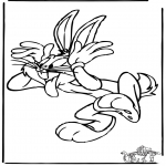 Ausmalbilder Comicfigure - Bugs Bunny