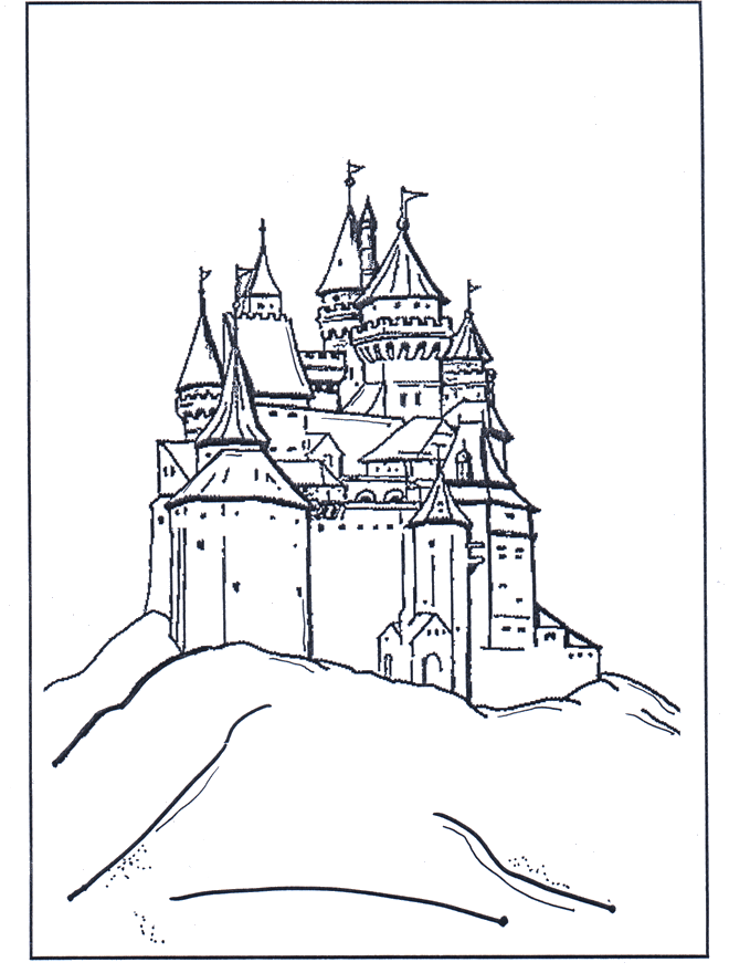 Burg von  Disney - Disney Malvorlagen