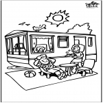 Allerhand Ausmalbilder - Caravan Sommer