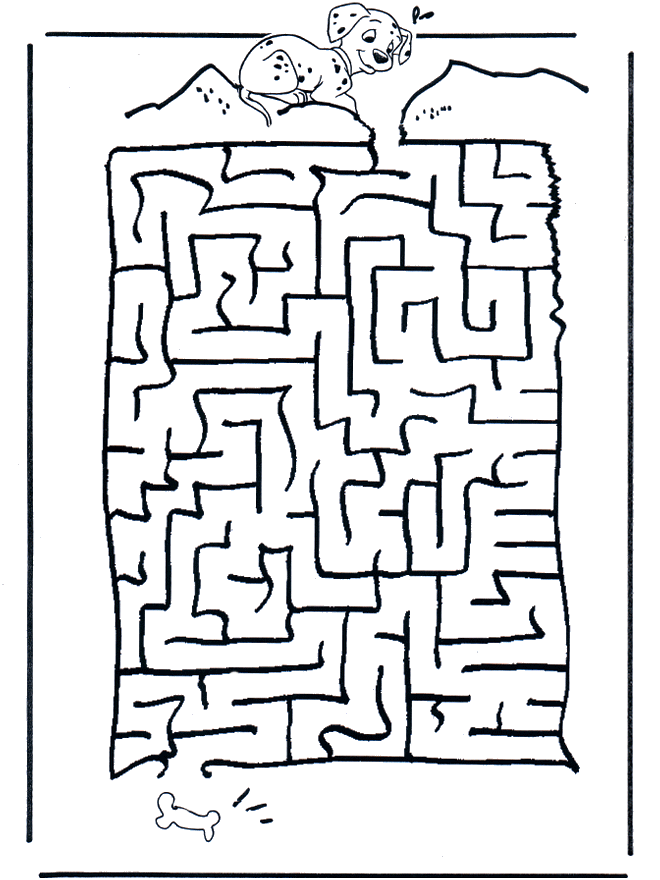 Dalmatiner Labyrinth - Basteln Labyrinth