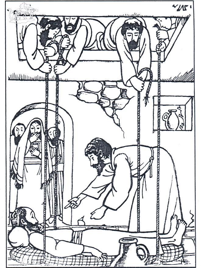 der erlahmte Mann 3 - Malvorlagen Neues Testament