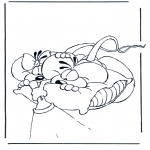 Ausmalbilder Comicfigure - Diddle 19