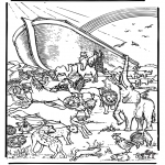 Bibel Ausmalbilder - die Arche Noah 5