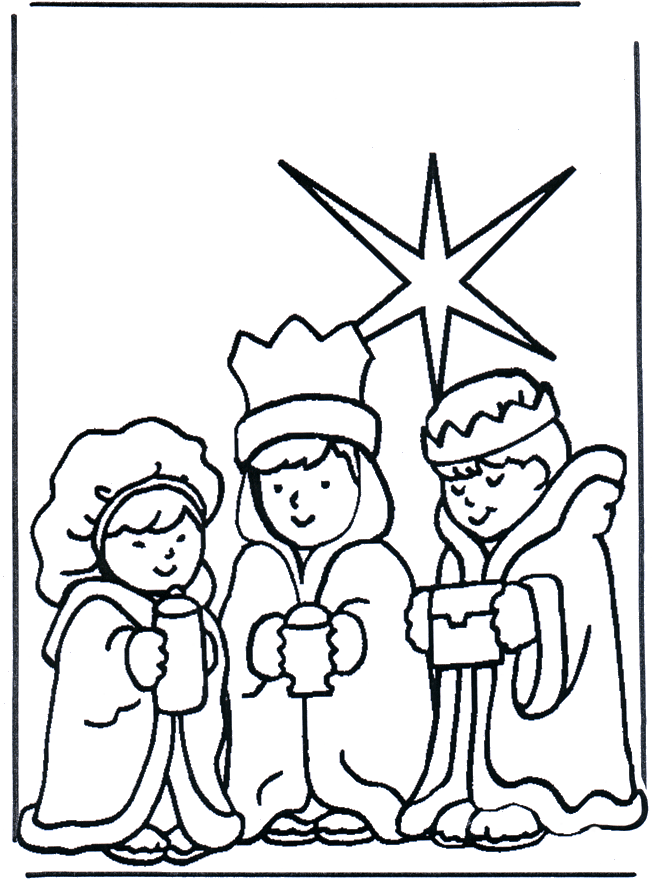 die drei Weisen 2 - Weihnachten Malvorlagen