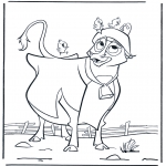 Ausmalbilder Comicfigure - Die Kühe sind los 2