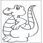 Ausmalbilder für Kinder - Dino