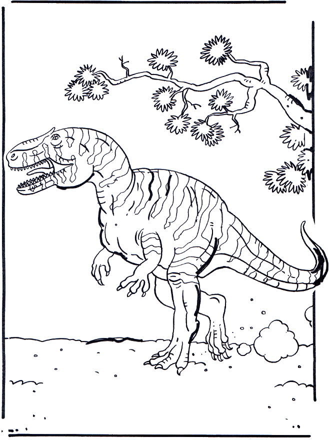 Dinosaurier 2 - Malvorlagen Drachen und Dinisaurier
