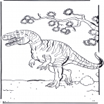 Ausmalbilder Tiere - Dinosaurier 2