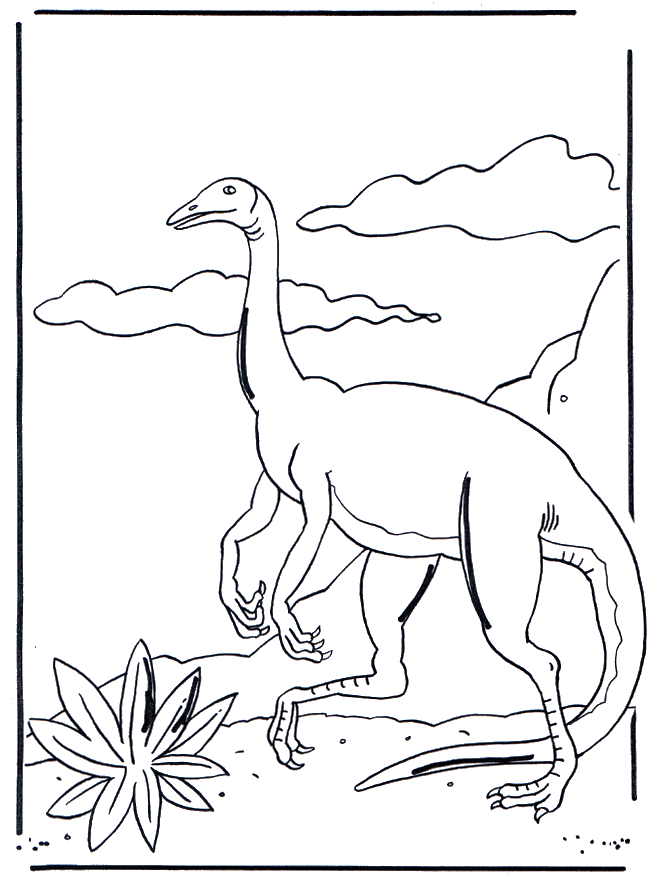 Dinosaurier 3 - Malvorlagen Drachen und Dinisaurier