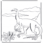 Ausmalbilder Tiere - Dinosaurier 3