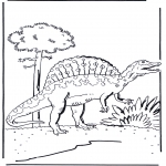 Ausmalbilder Tiere - Dinosaurier 5