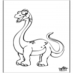 Ausmalbilder Tiere - Dinosaurier10