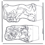 Basteln Stechkarten - Donald Duck Stechkarte 4
