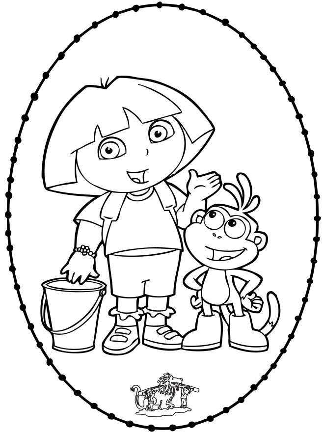 Dora basteln - Comicfiguren Basteln