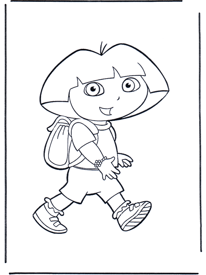 Dora mit rucksack - Dora