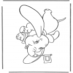 Ausmalbilder Comicfigure - Dumbo 2