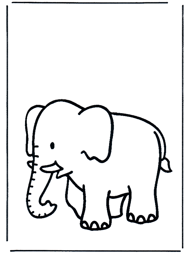 Elefant 3 - Malvorlagen Zoo