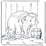 Ausmalbilder Tiere - Elefant 5